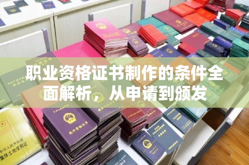 定兴职业资格证书制作的条件全面解析，从申请到颁发