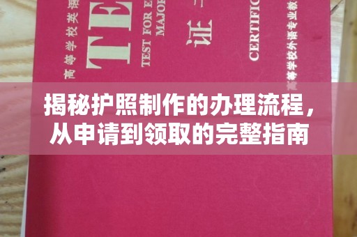 定兴揭秘护照制作的办理流程，从申请到领取的完整指南