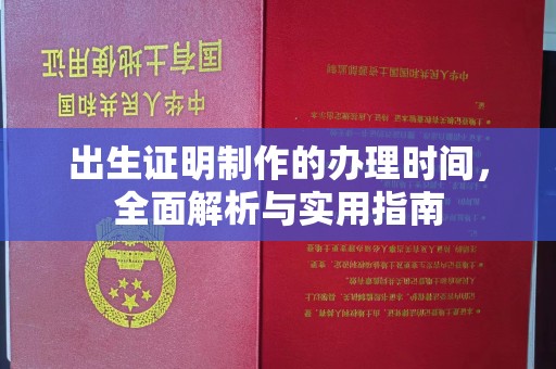 定兴出生证明制作的办理时间，全面解析与实用指南